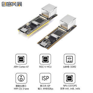 Linux开发板Cortex Luckfox Pico Plus幸狐RV1103 A7带网口TYPE