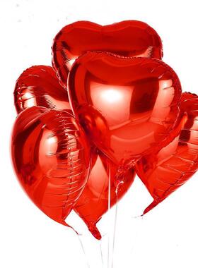 ChristmasHalloween17InchRedHeartMylarBalloons10pcs