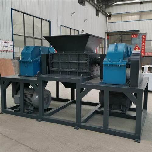废旧金属JZL-1000撕碎机设备双轴多能件垃圾大塑碎料水果筐框破机
