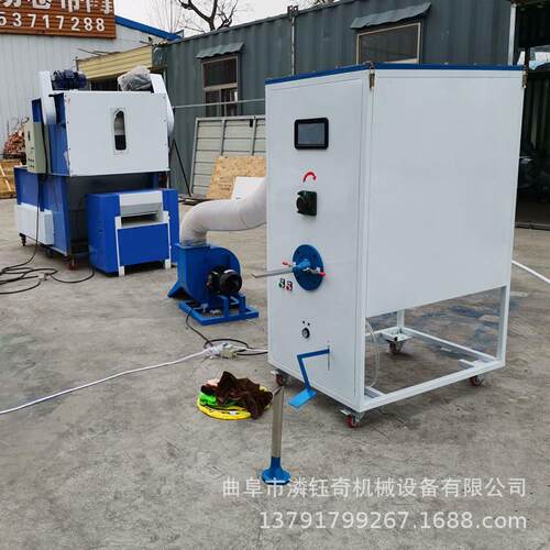 丝绵装开摆松充抱枕机LY-100公仔棉珍珠棉开棉机工艺品件充机
