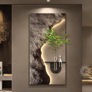 轻奢感入户玄F99S8JS9关装 新培绿植挂水立体砂岩走画廊 饰画2025款