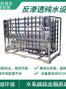 纯水设备反渗透RO纯净水处理大型工业净水机4T/H*2组直饮净水器
