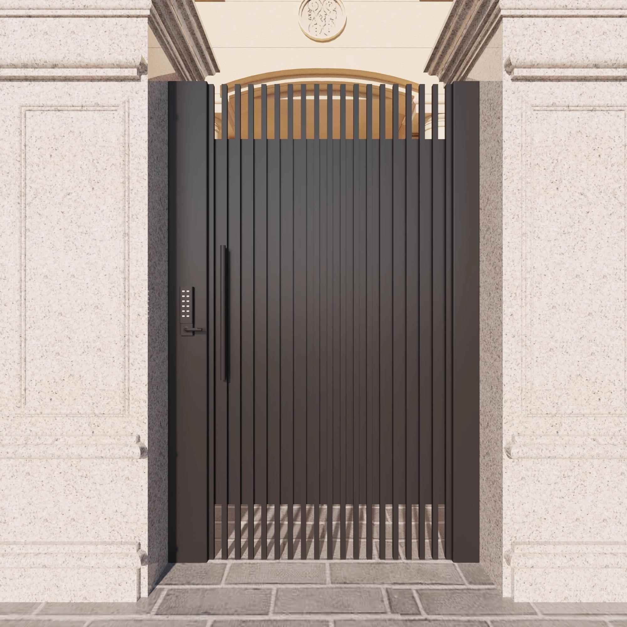 庭院别墅大门乡村院子小门铝合金单开 门户外花园门过道走廊门定