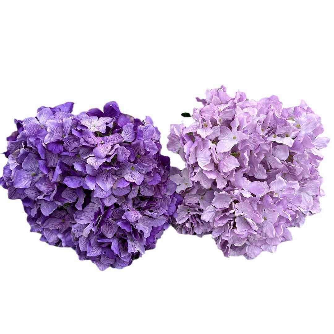 婚庆仿真绣球花 5头罗斯绣球紫色油画绣球婚礼堂路引花墙假花绢花