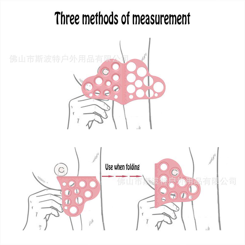 亚马逊新品吸奶器测量工具可折叠硅胶乳房测量工具奶嘴测量尺