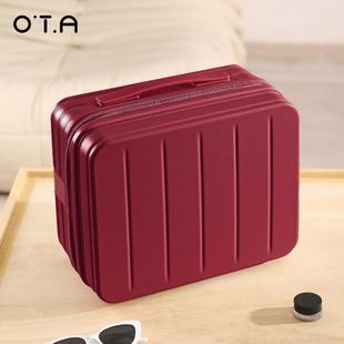 正品OTA提行李箱包附加手女14寸登小轻便可套拉杆迷你机便携化妆