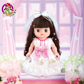 乐吉儿换装娃娃儿童玩具，仿真婴儿女孩公主，洋娃娃宝宝搪胶硅胶米露