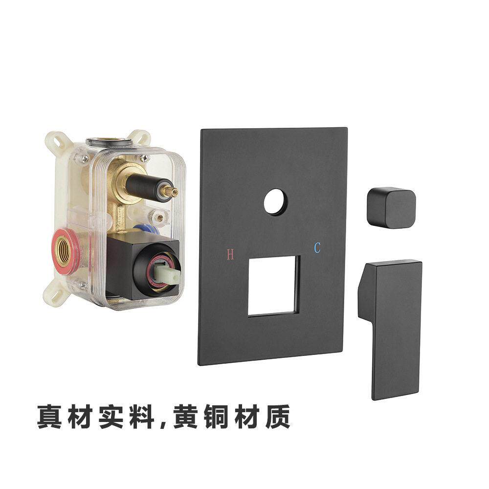 新款直销全铜入墙式花洒淋浴套装酒店公寓暗装花洒嵌入式淋浴带预