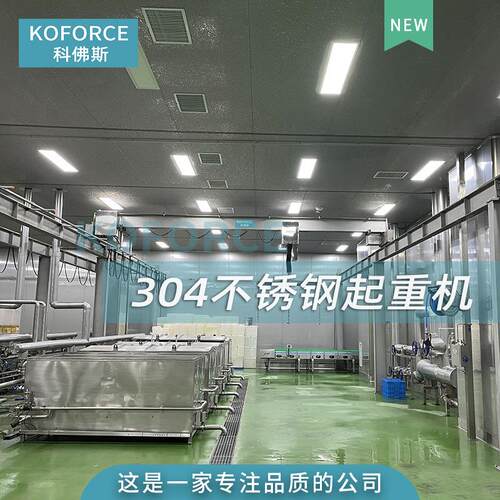 无尘室车间起重机洁净室单梁行车吊机定 制无菌室304不锈钢起重机