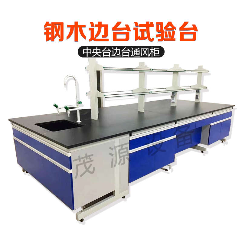 实验台实验室边台边柜试验台工作台操作台钢木实验台实验桌通风柜