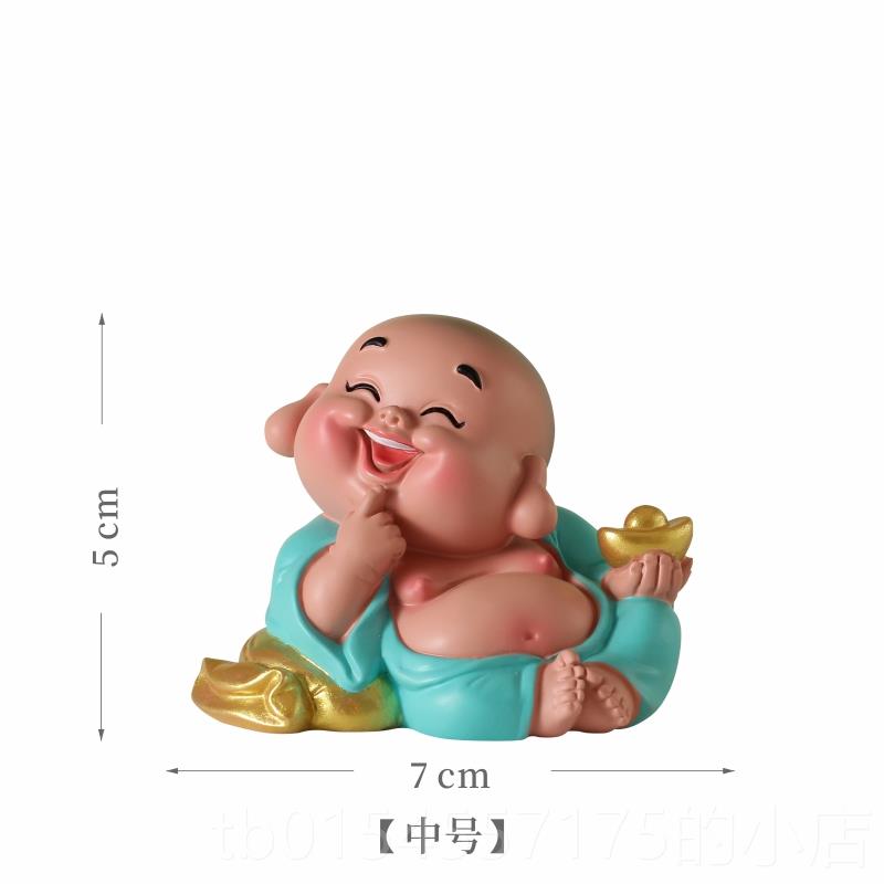 正品爱妙工弥勒公佛摆件车载可治愈系笑佛办桌家居酒柜装饰坊品小图片