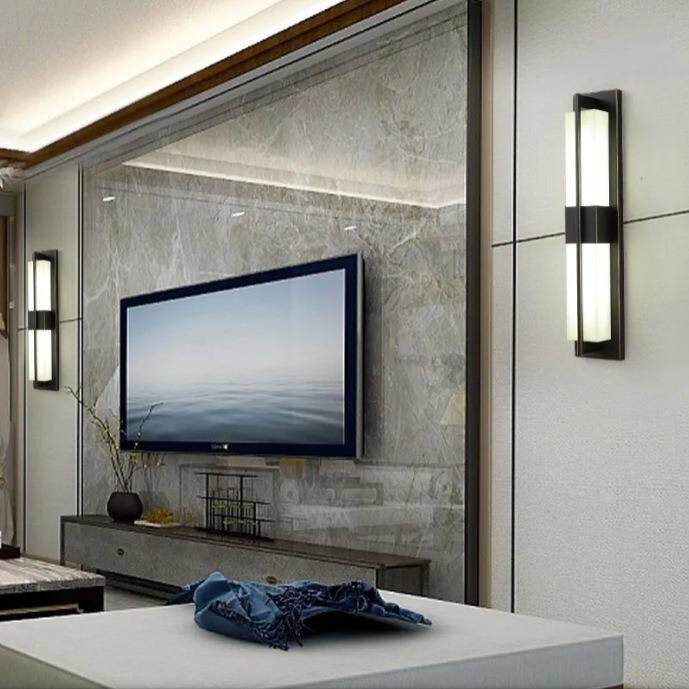 新中式壁灯卧室床头灯过道楼梯餐厅网红背景客厅现代简约墙壁灯具