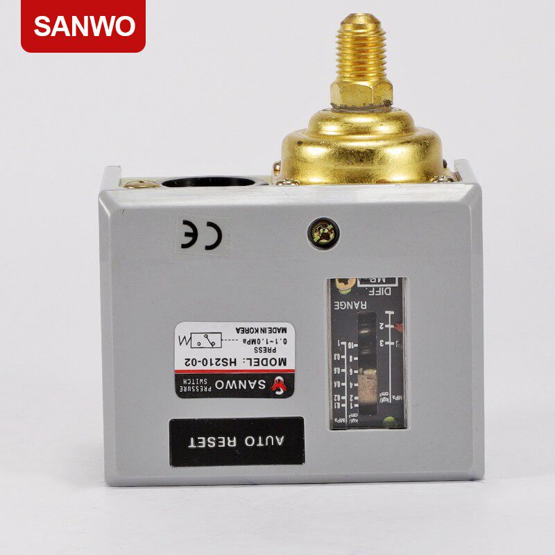 SANWO压力控制器HS210机械式气动气压开关HS203三和压力开关HS206