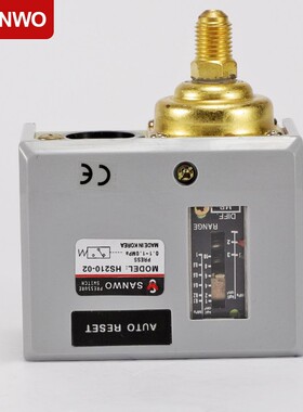 SANWO压力控制器HS210机械式气动气压开关HS203三和压力开关HS206