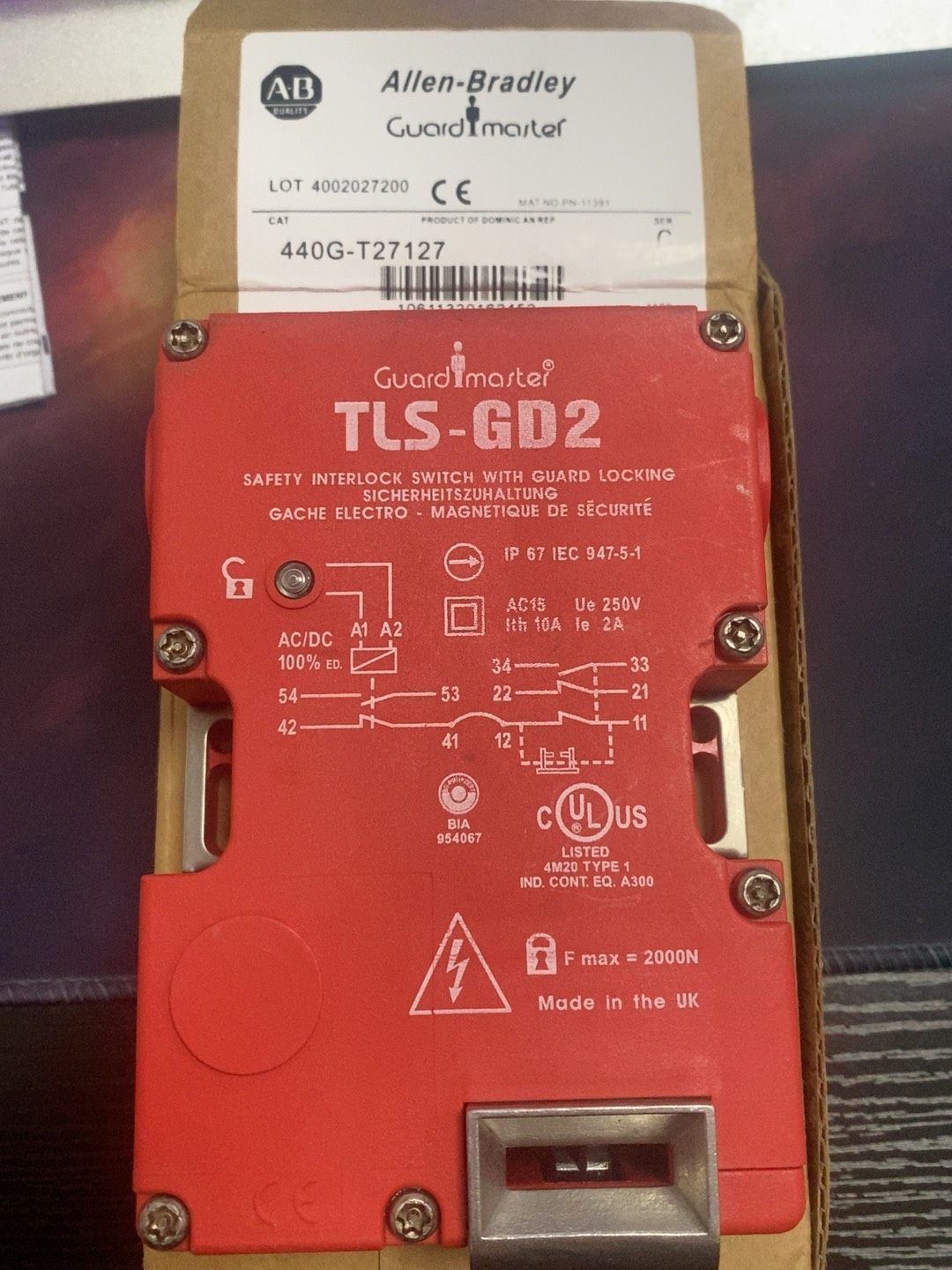 AB罗克韦尔安全锁TLS2-GD2