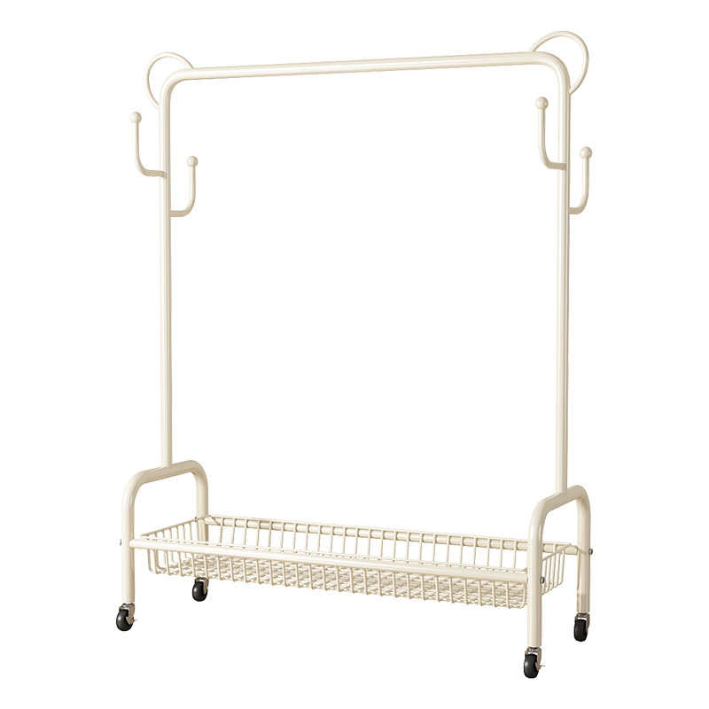 晾衣架落地家用可移动卧室凉衣架阳台挂衣服架子室内单杆式衣帽架