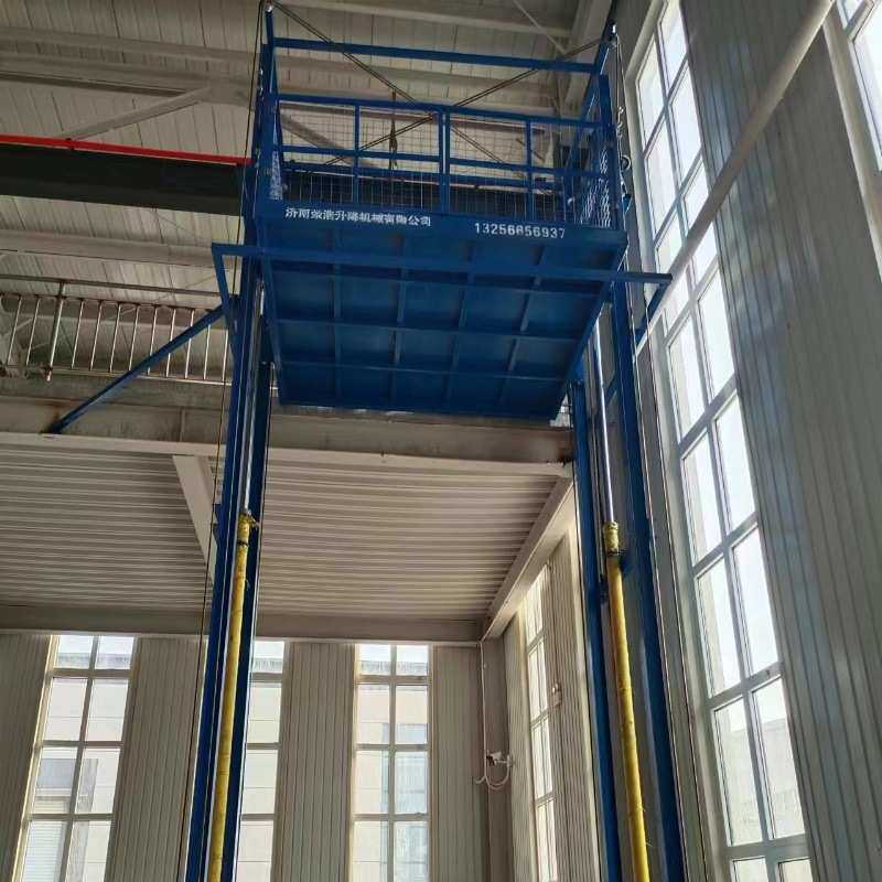 工厂升降货梯 钢结构厂房货物升降平台 固定式液压升降机 货梯