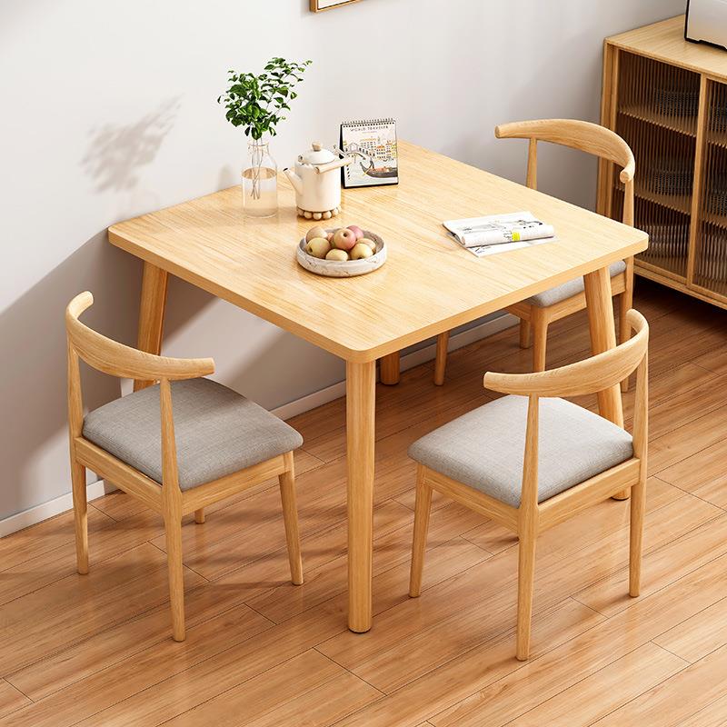 餐桌椅家用吃饭桌子北欧商用方桌茶几洽谈桌阳台茶桌会议桌咖啡桌