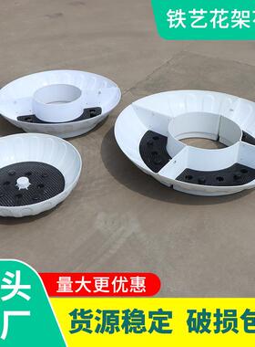 花盆大口径户外铁艺花架园林绿化景观容器立体组合咏绿花盆