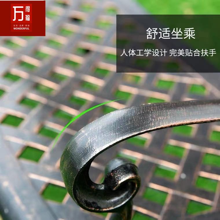 户外长椅公园等椅L-2032室外铸候铝小园休息靠背长条凳休闲区防腐