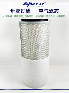 新乡卅亚 聚酯无纺布空压机空气净化器滤筒SFA1735PF折叠空气滤芯