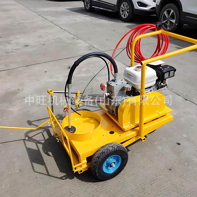 冷冷喷手马路划自线机动道路车位画线标线931机推式喷划线机