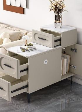 F5M75897新几简品岩板沙发边柜边柜客厅家用轻奢边储物现代侧约新