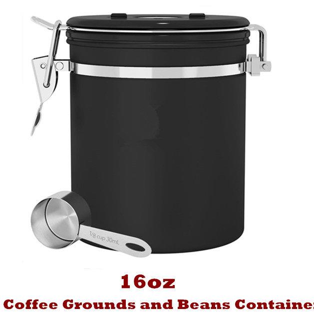 Coffee Gator Grounds and Beans Container Canister Storage - 实物图