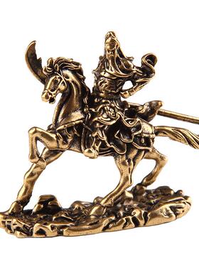 高档骑马摆关公像武财神摆件关二铜爷神像公办室件开业送礼