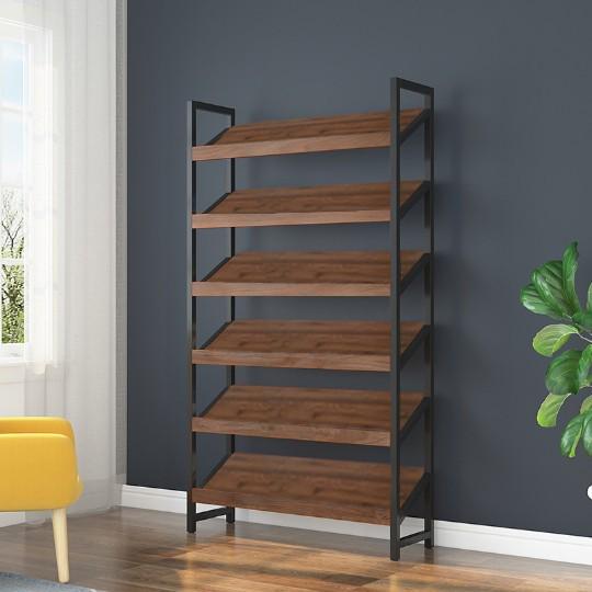 杂志架斜面架落地书报架批发书架收纳报刊木质物架展示架置宣传架