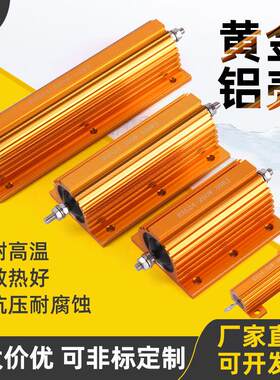 RXG24大功率黄金铝壳电阻器汽车解码限流预充电阻50W100W200W50欧