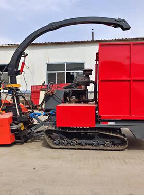 青储饲料收获机履带式高速转盘青储机青黄牧草收割机