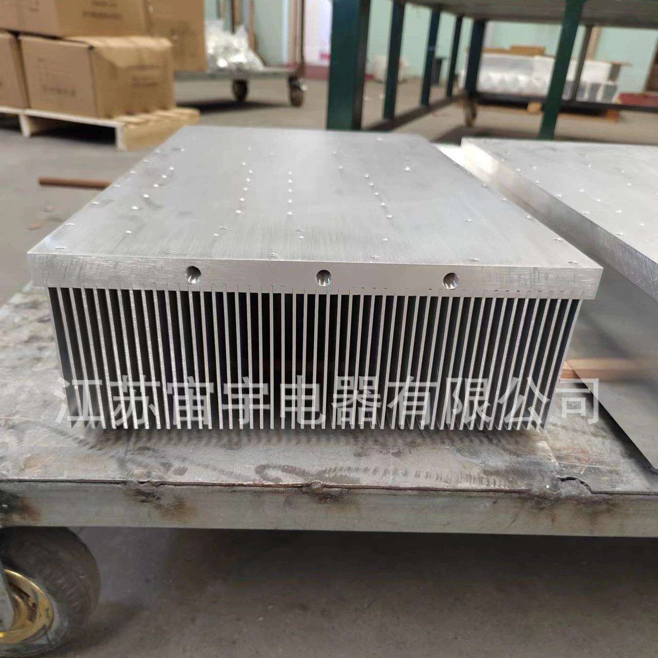 可拿样工业铝型材散热器电子散热器加工高密齿散热器线切割镍铁