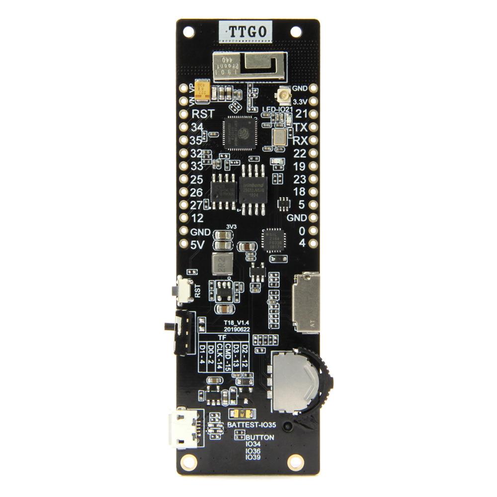 TTGO WiFi蓝牙无线模块18650电池座2A保险丝ESP32 4MB闪存开发板
