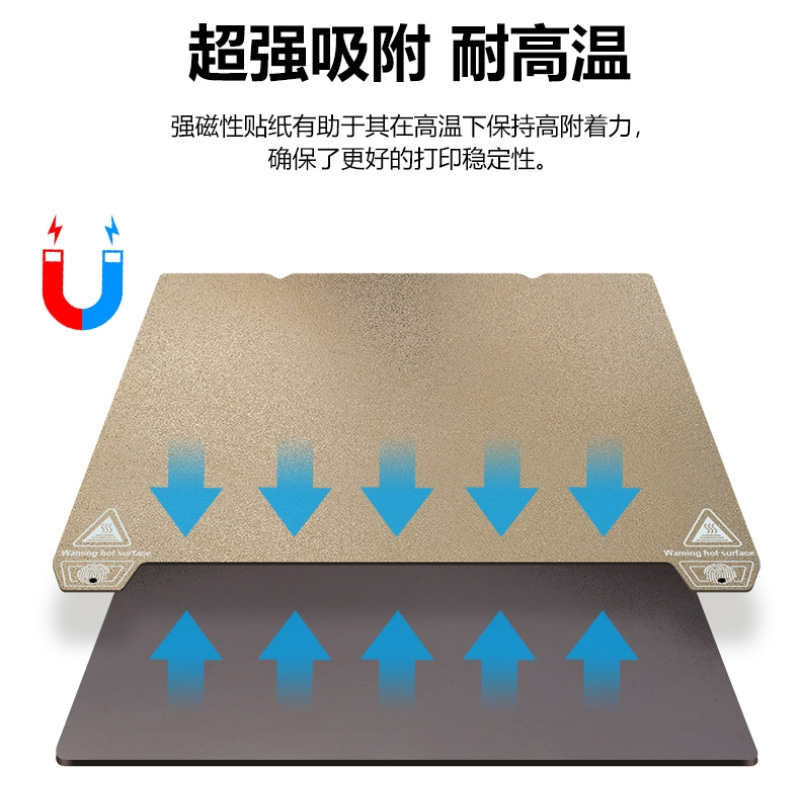 创想K1/K1MAX Ender-3S1喷涂PEI磁性弹簧钢板打印平台PET贴膜配件