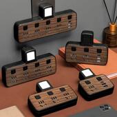 纯铜插座转换插头多功能USB插件独立开关单匝多孔无线插件板