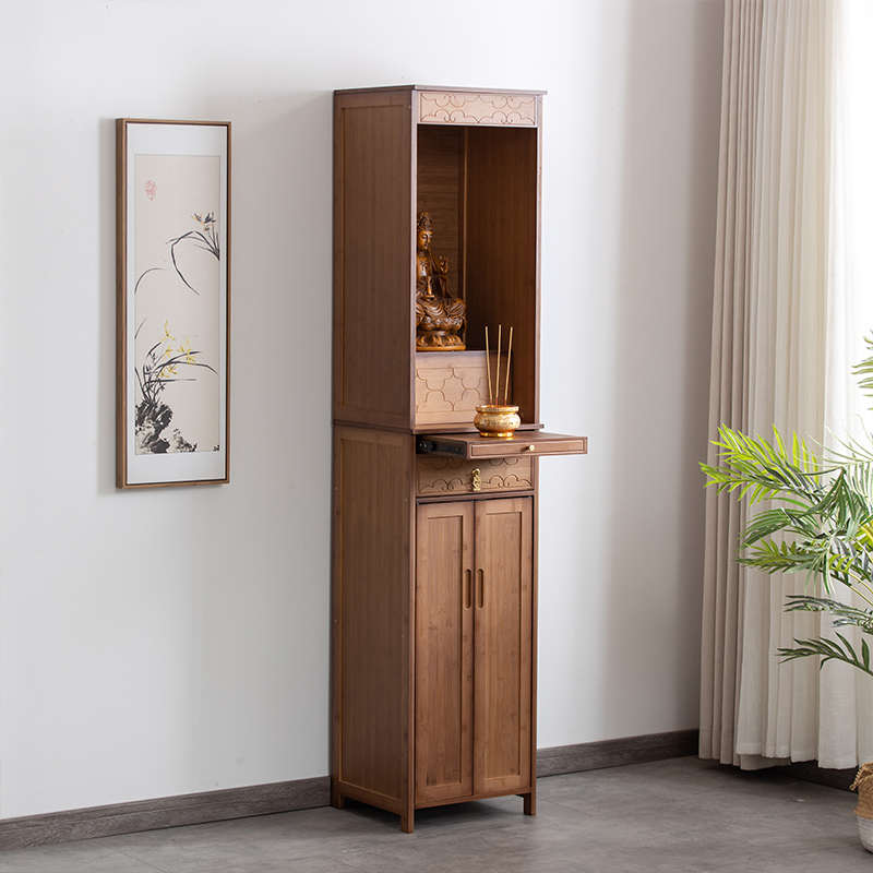 神爷神像柜神龛经济型供奉桌神台家用佛龛供桌神台佛柜立柜供台佛