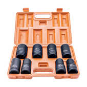 专业供应1寸气动套筒 铬钼钢风炮套筒8件套 78mm长度风炮套筒