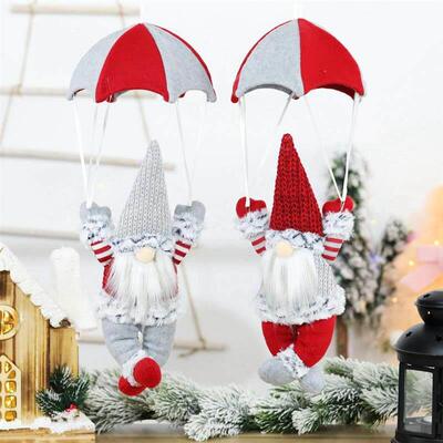 Christmas Scene Decorations Christmas Faceless Parachute Old