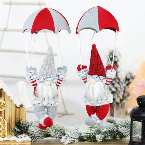 Christmas Scene Decorations Christmas Faceless Parachute Old