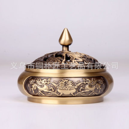 香炉大口径新款迷你香薰炉可干烧茶炉门店佛香底座香熏茶道创意桌