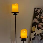 复古中式 落地灯铁艺住台接电电子蜡烛住台灯烛台落地灯家居摆饰灯