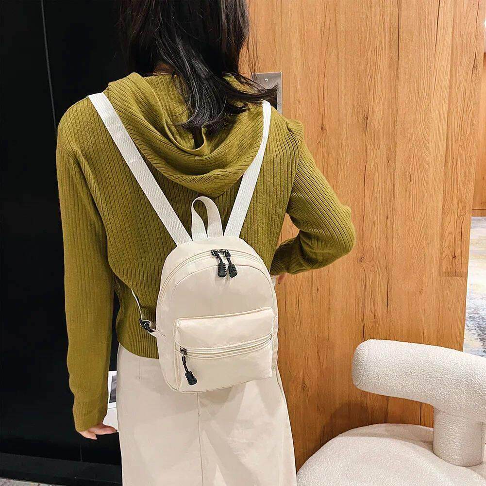 Nylon Backpack Preppy School Bags for Girls Cute Small