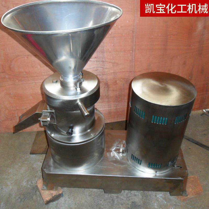 不锈钢花生酱磨酱机设备胶体磨机商用全自动立式电动磨豆浆机机械