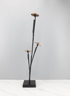 现代简约创意金属三隐士人物雕塑摆件客厅卧室办公室餐厅家居饰品