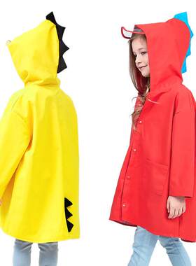 Cute Dinosaur Kids Raincoat Waterproof Children Rain Jacket