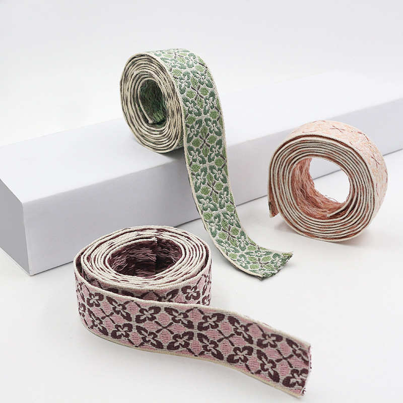 25码一卷刺绣花边织带涤纶包边带 头饰蝴蝶结服装辅料DIY服装配件