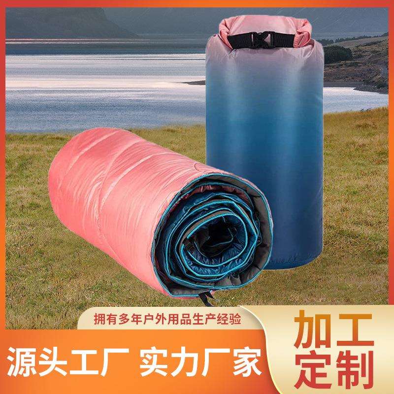 体育活动野营露营多功能毯子渐变色网红草坪野餐垫子披风毯露营毯