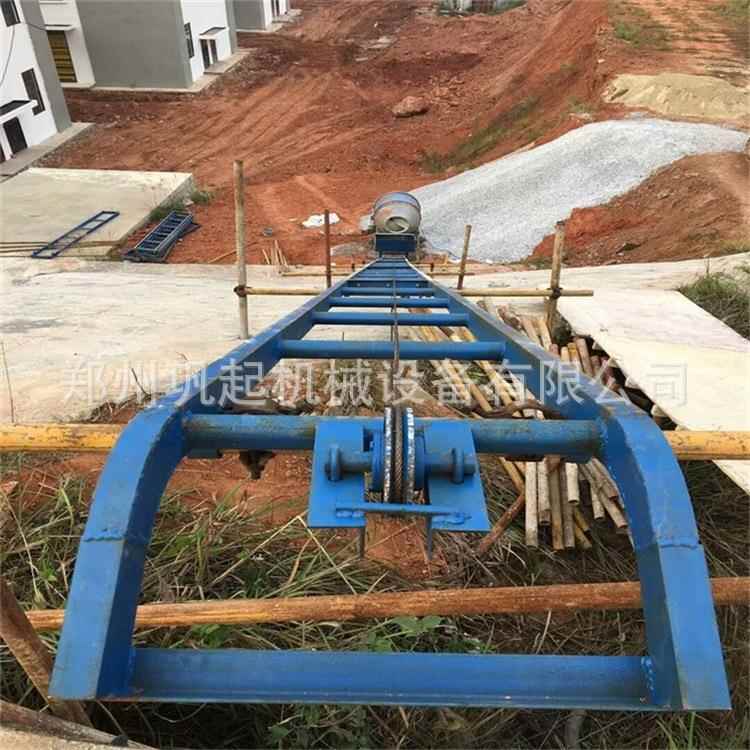 建筑爬山虎上料机高速公路护坡用吊运机山坡斜坡提升机斜坡输送机