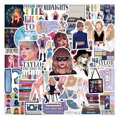 50-100 Taylor Swift Graffiti Stickers for Decorating Luggag